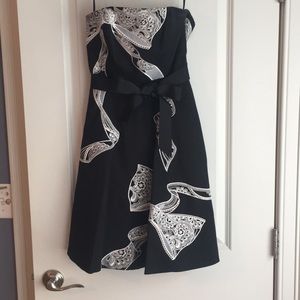 White House Black Market strapless cocktail dress